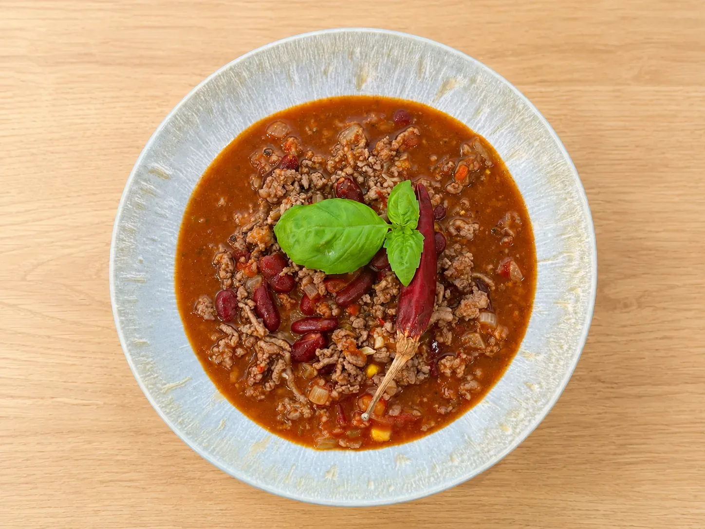 szaftos, fűszeres chili con carne